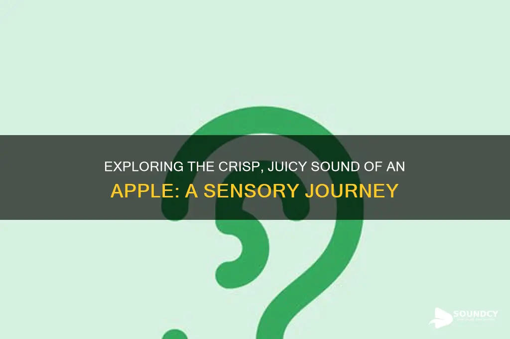how does an apple sound