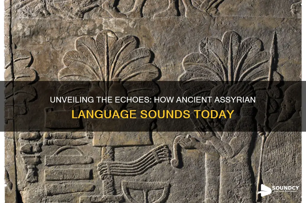 how does ancient assyrian language sound