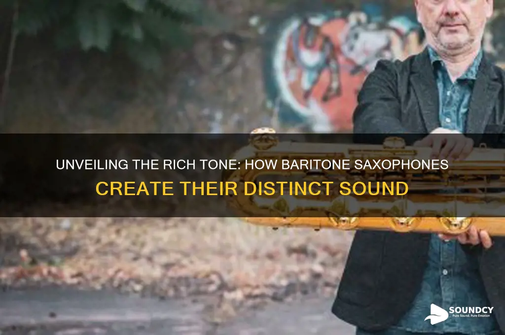 how does baritone saxophone produce sound