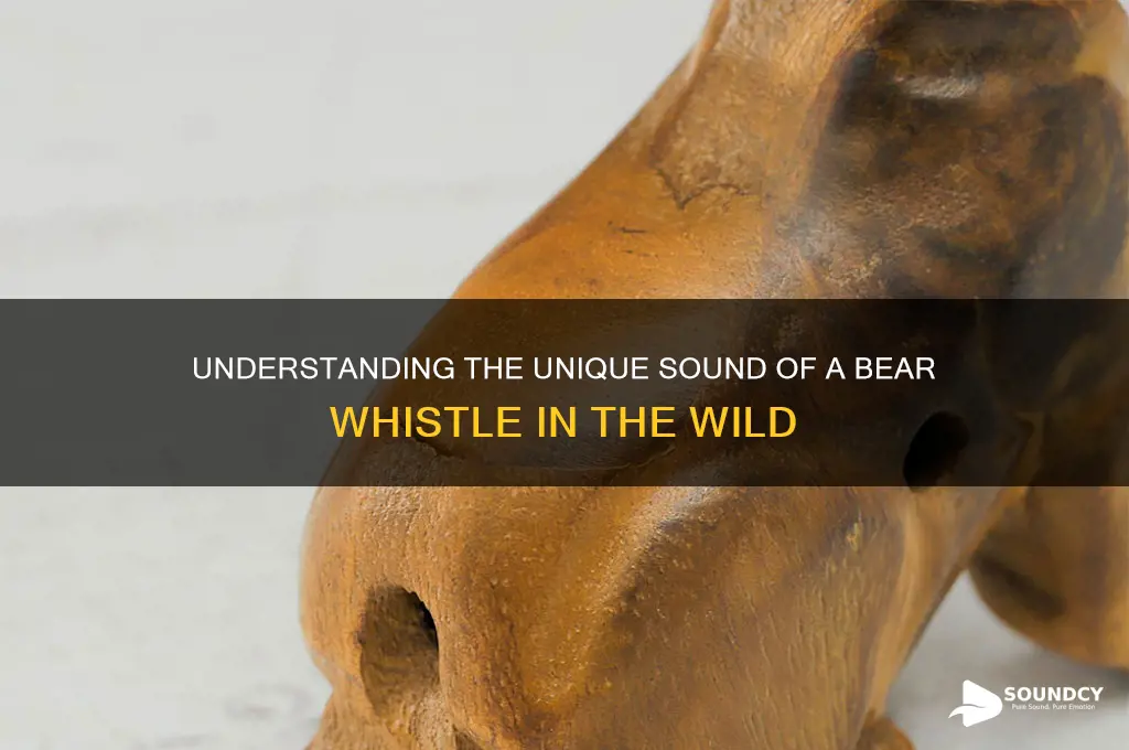 how does bear whistle sounds