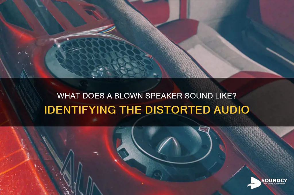 how does blown speaker sound
