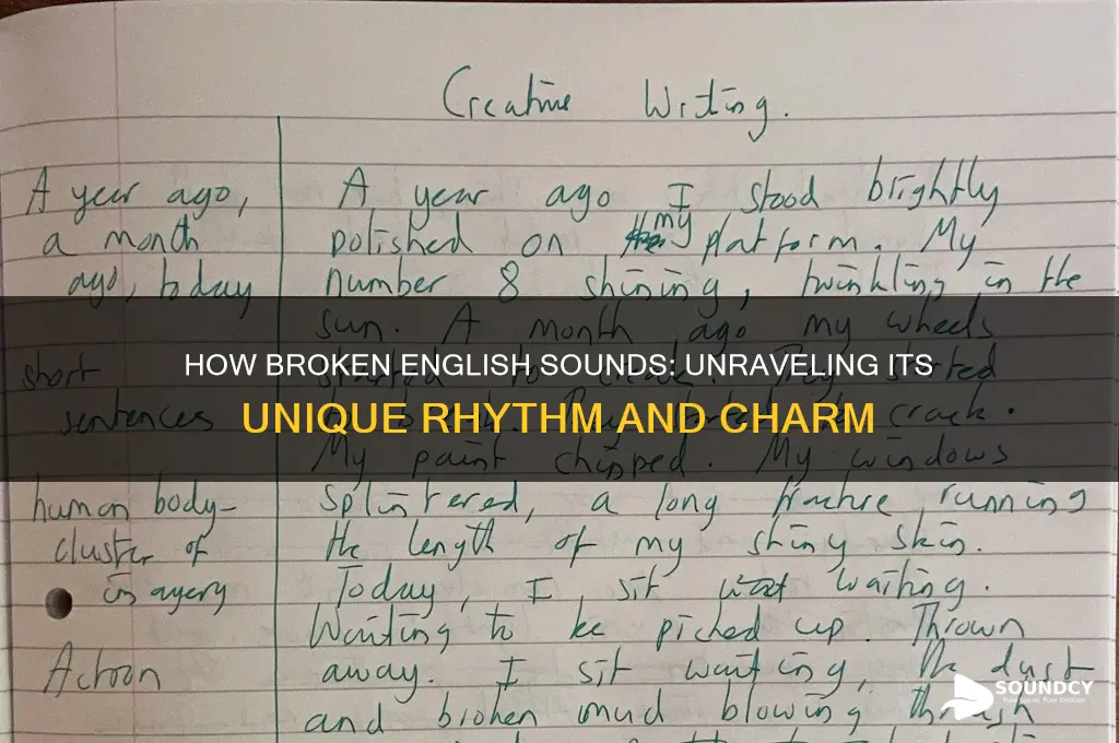 how does broken english sound
