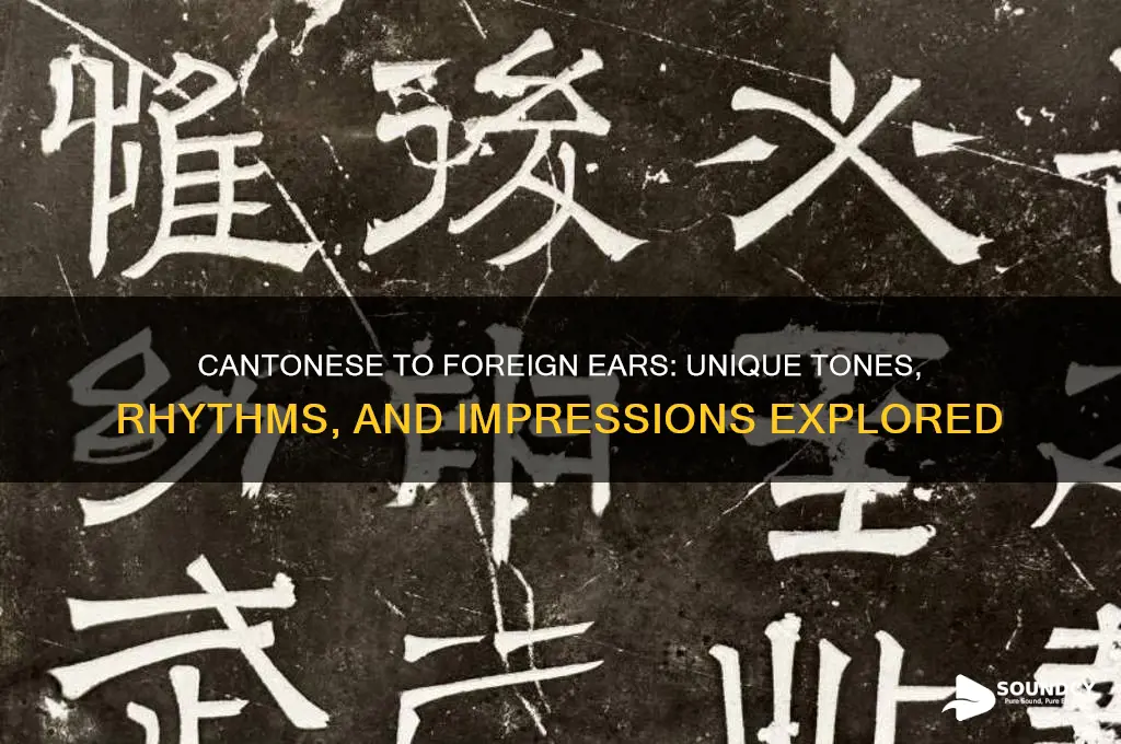 how does cantonese sound to foreigners