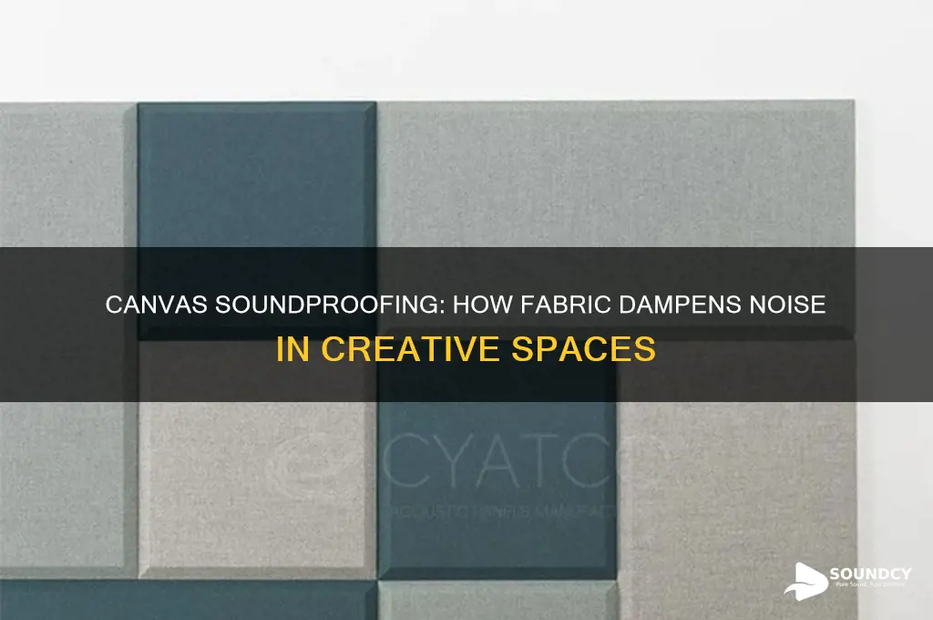 how does canvas dampen sound