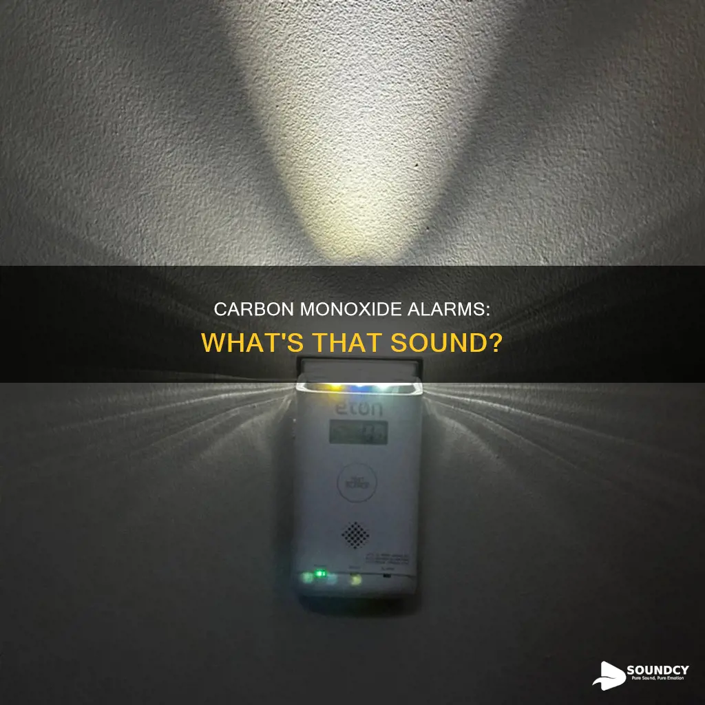 how does carbon monoxide alarm sound