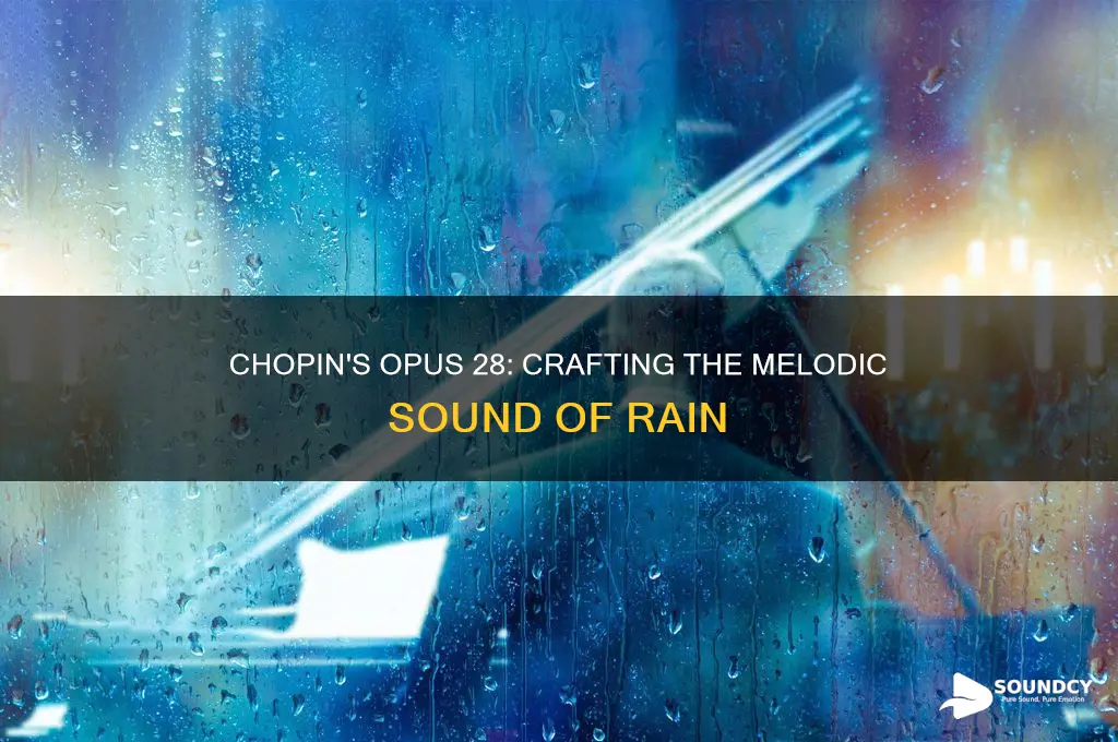 how does chopin make rain sound in opus 28