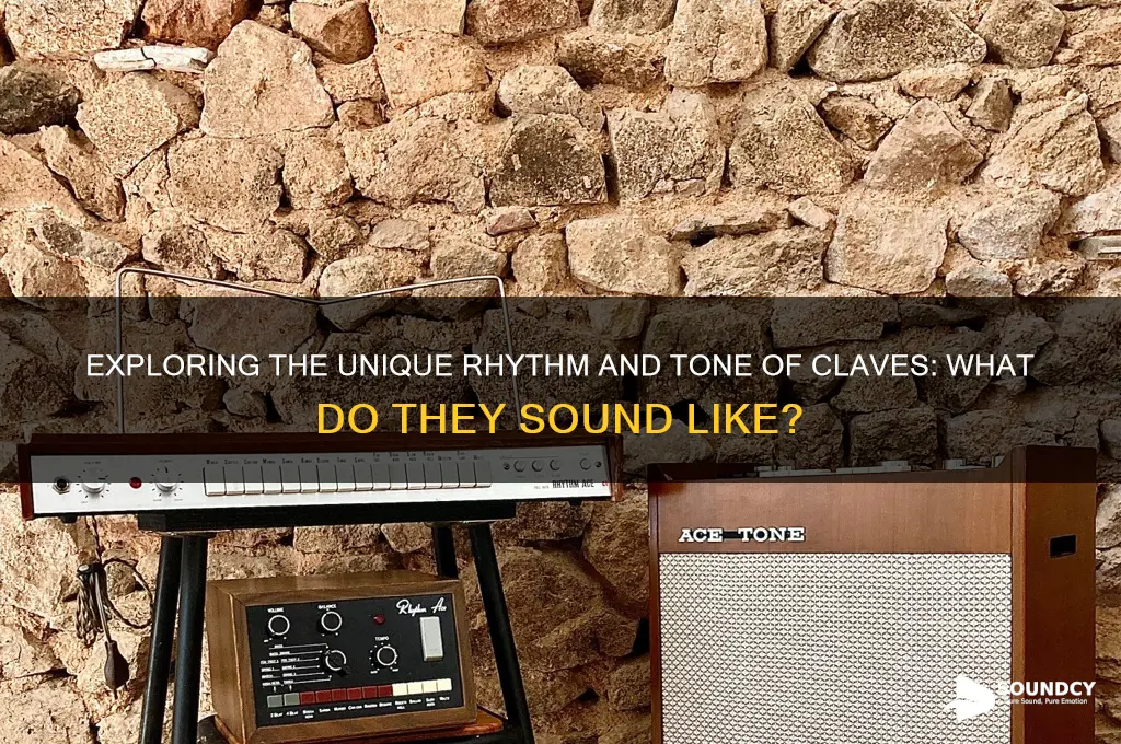 how does claves sound like