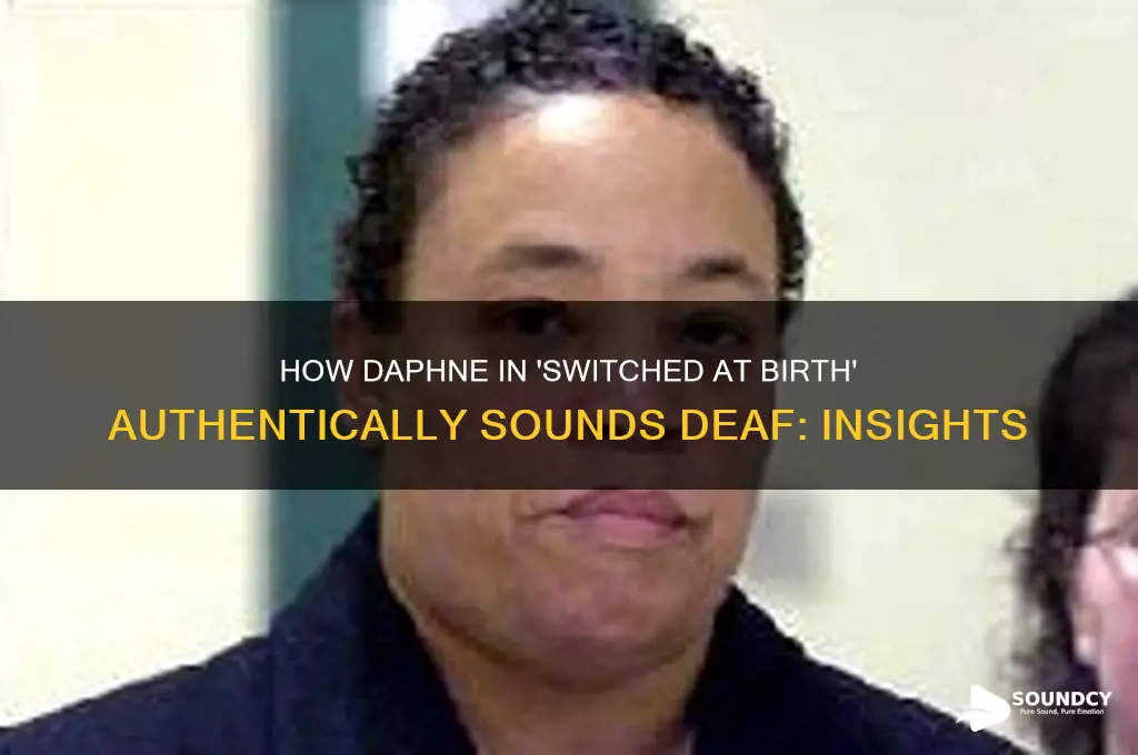 how does daphne on switched at birth sound deaf
