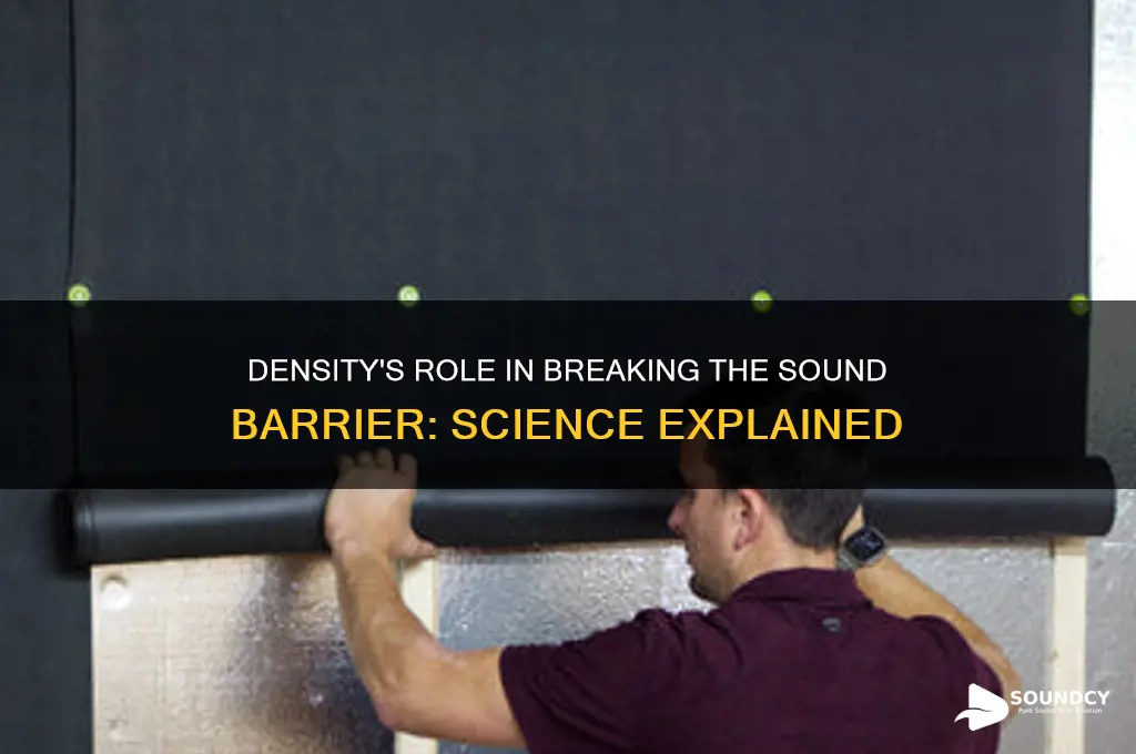 how does density affect sound barrier