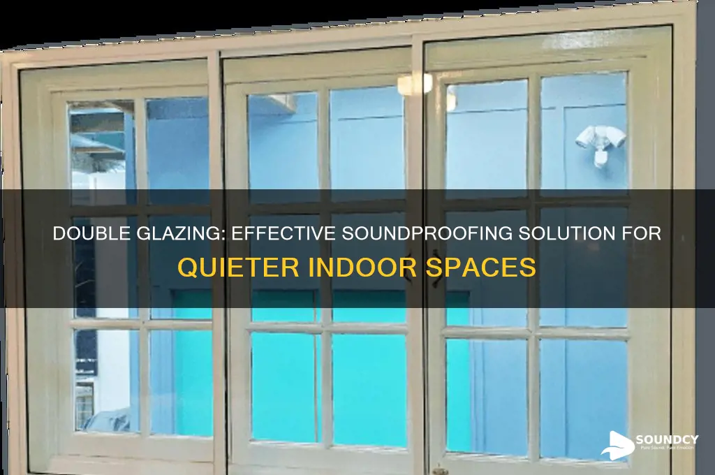 how does double glazing reduce sound