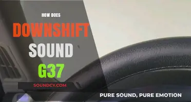 How Downshift Sounds in the G37: A Comprehensive Guide