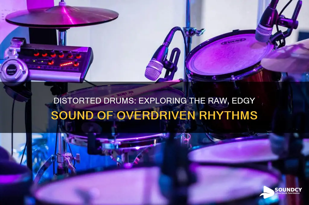 how does drums with distortion sound