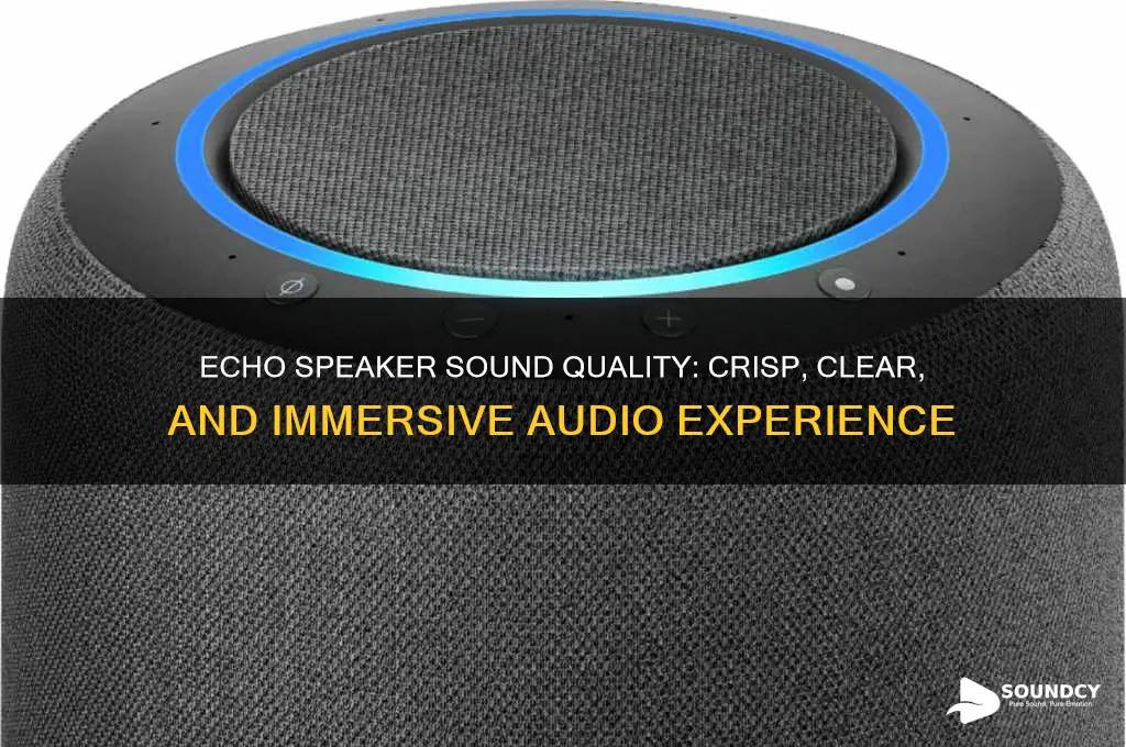 how does echo speaker sound