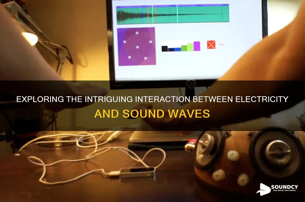 how does electricity react to sound