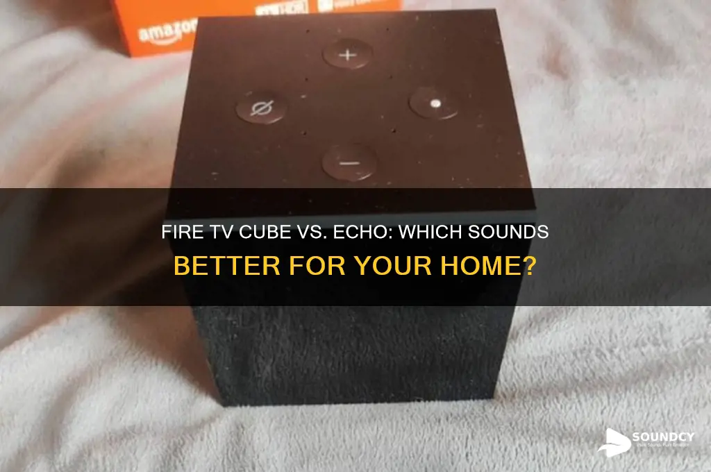 how does fire tv cube sound compared to echo