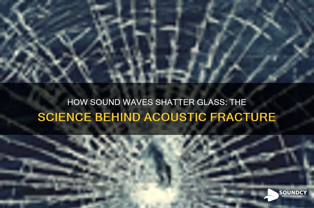 how does glass break from sound