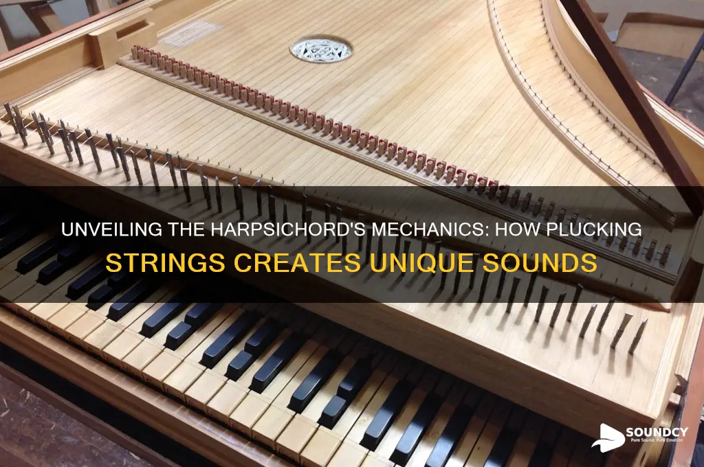 how does harpsichord make sound