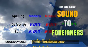 Unraveling the Unique Melody: How Hebrew Sounds to Foreign Ears