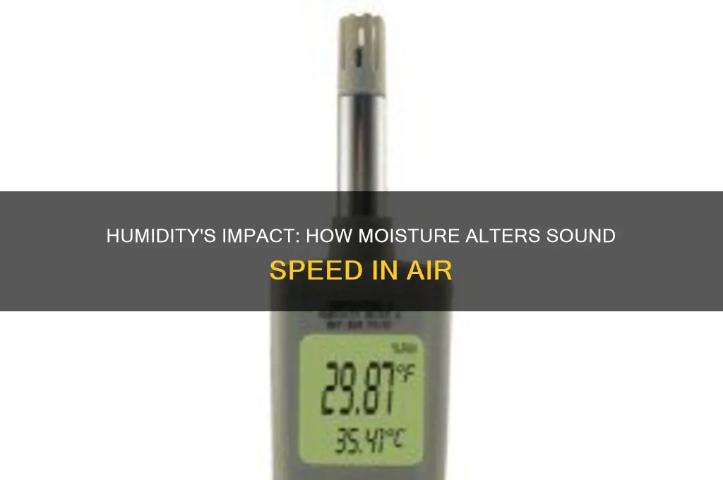 how does humidity affect speed of sound in air