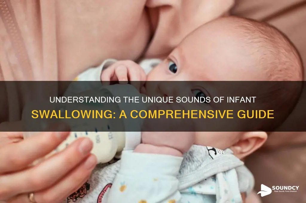 how does infant swallowing sound