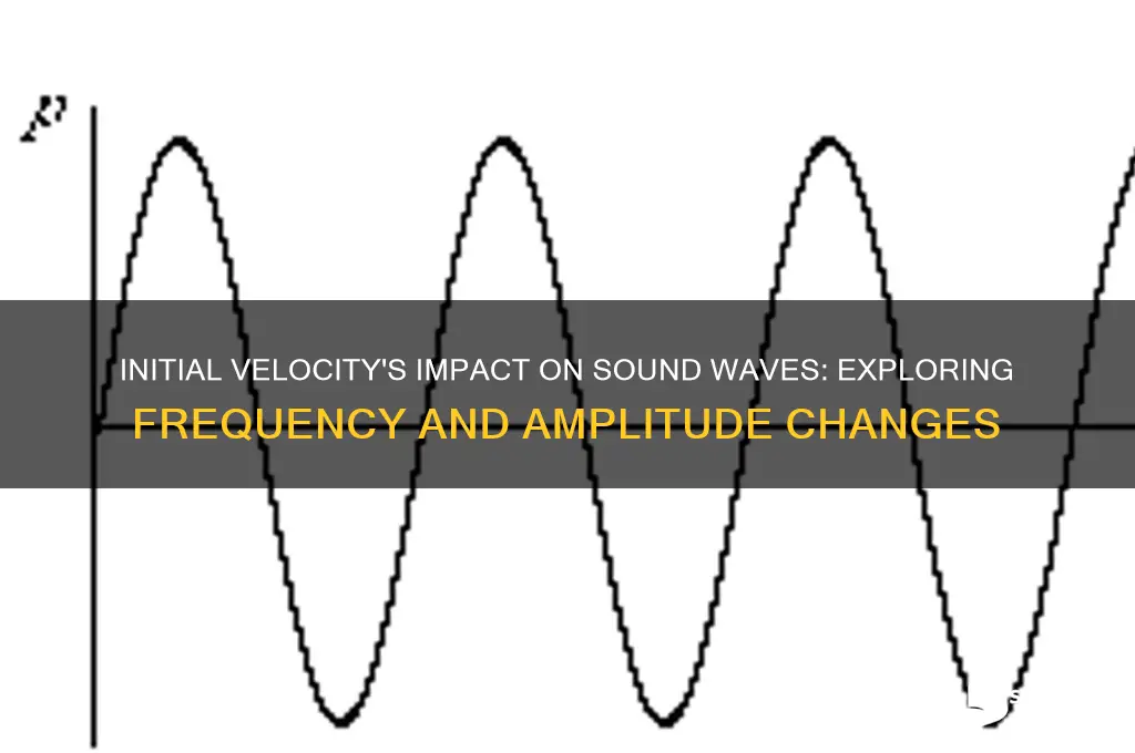 how does initial velocity affect sound