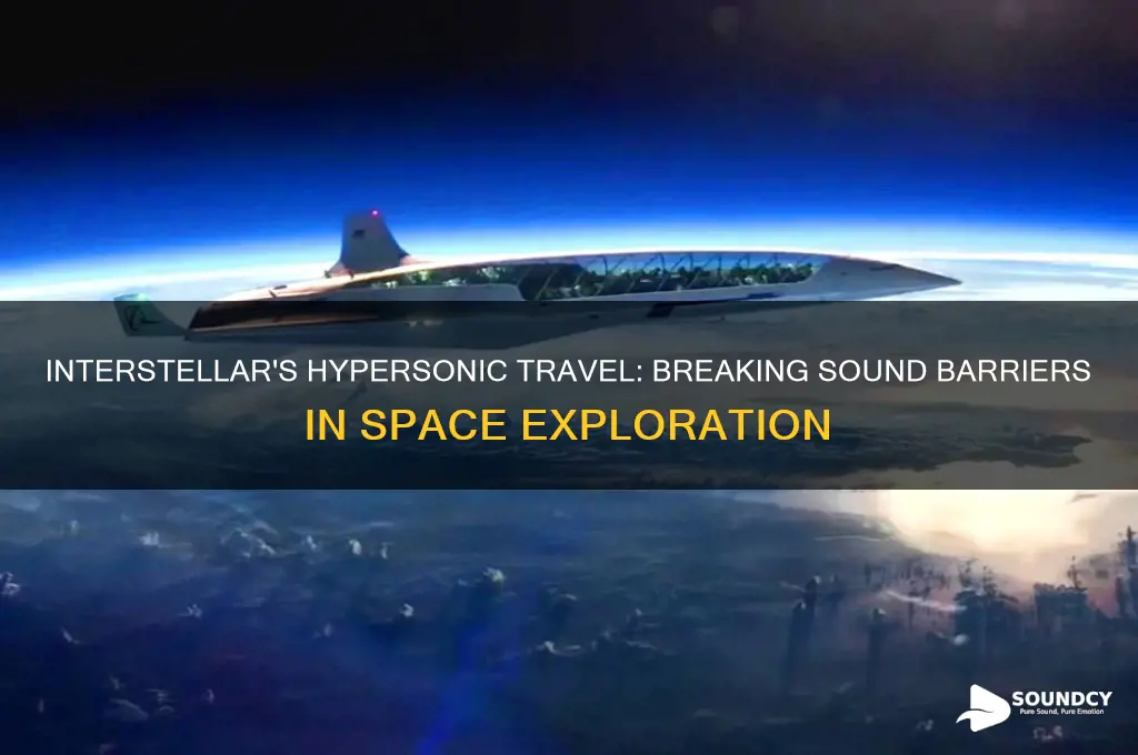 how does interstellar overcome speed of sound to travel