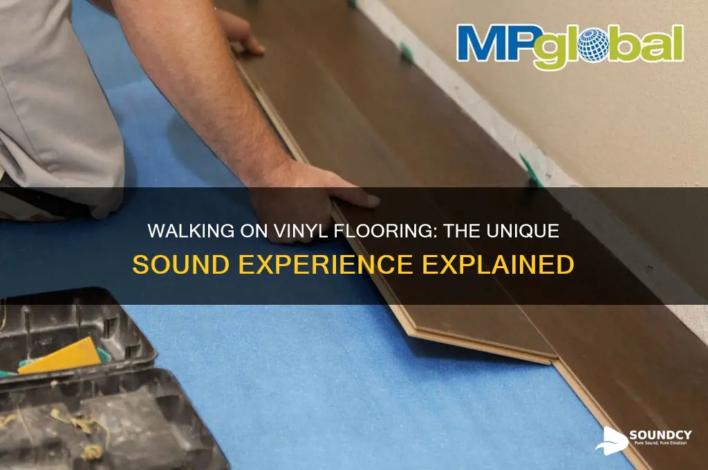 how does it sound to walk on vinyl floor