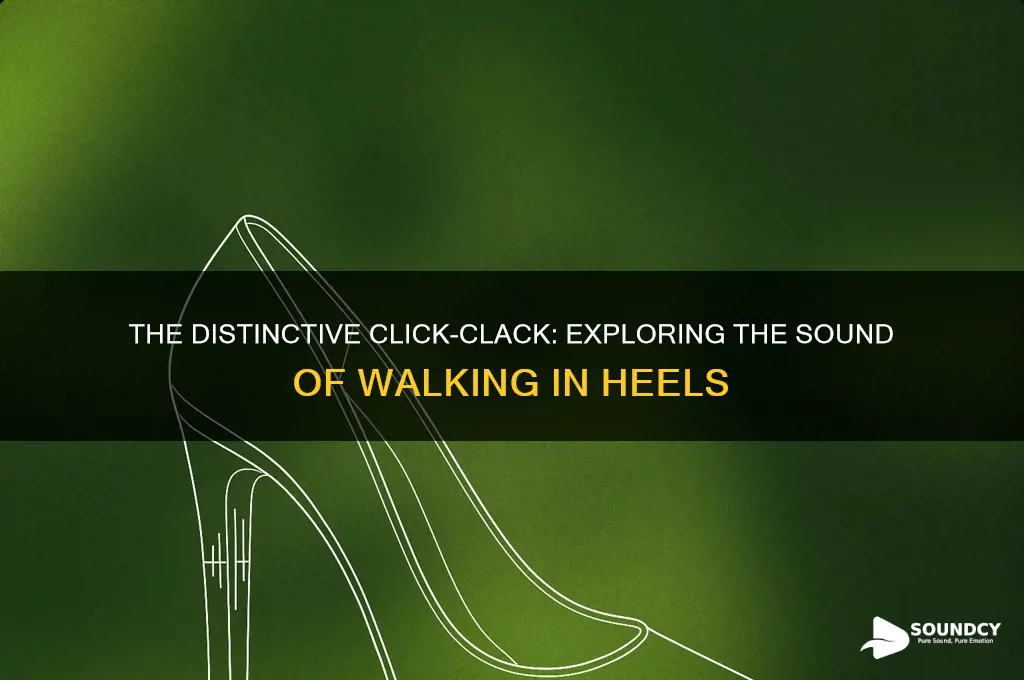 how does it sound when someone walks on heels