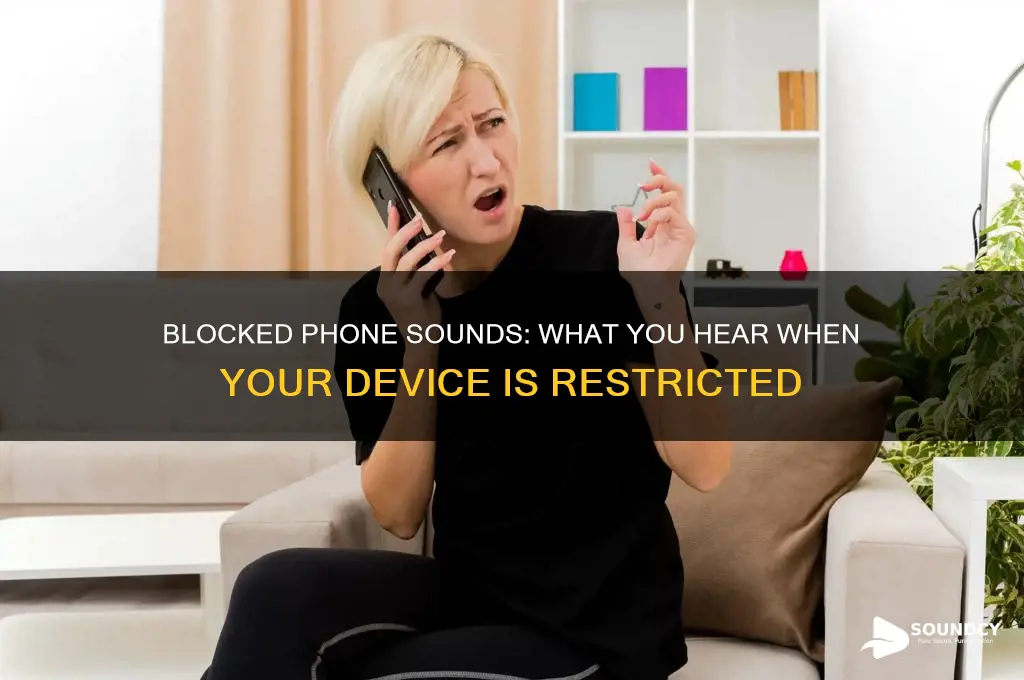 how does it sound when your phone is blocked