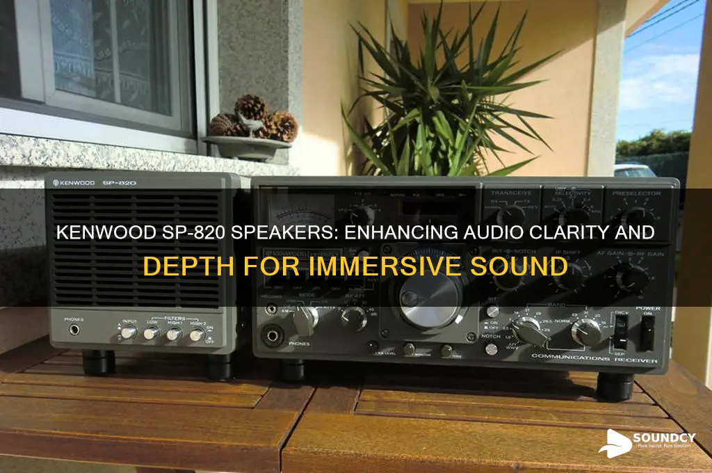 how does kenwood speaker sp 820 help with sound