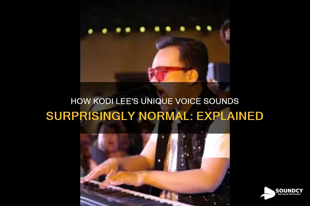 how does kodi lee sound normal