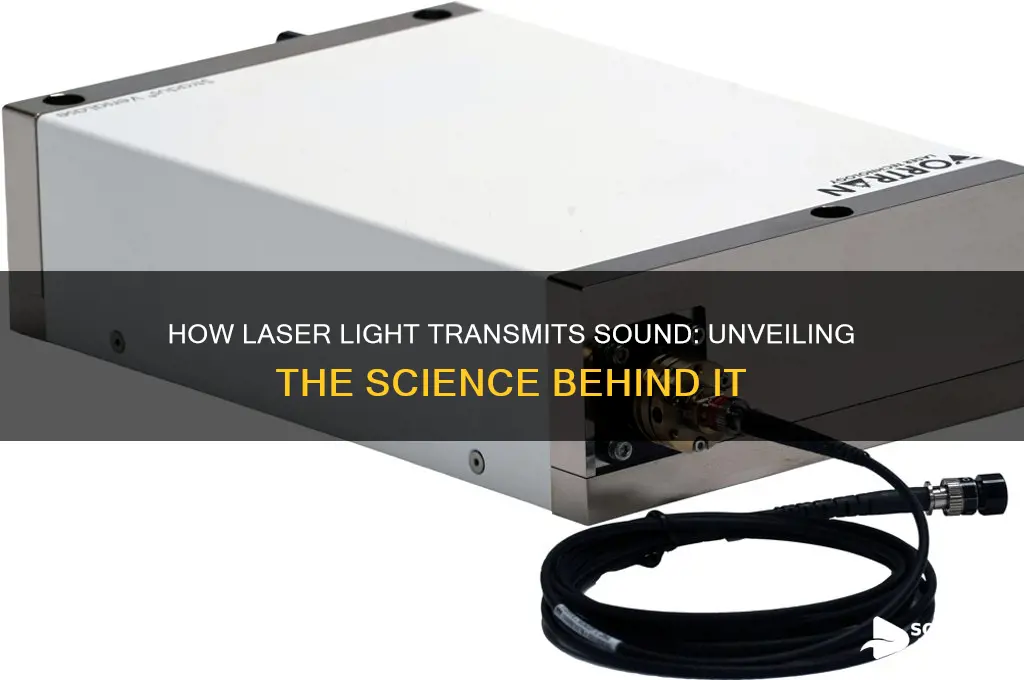 how does laser light carry sound