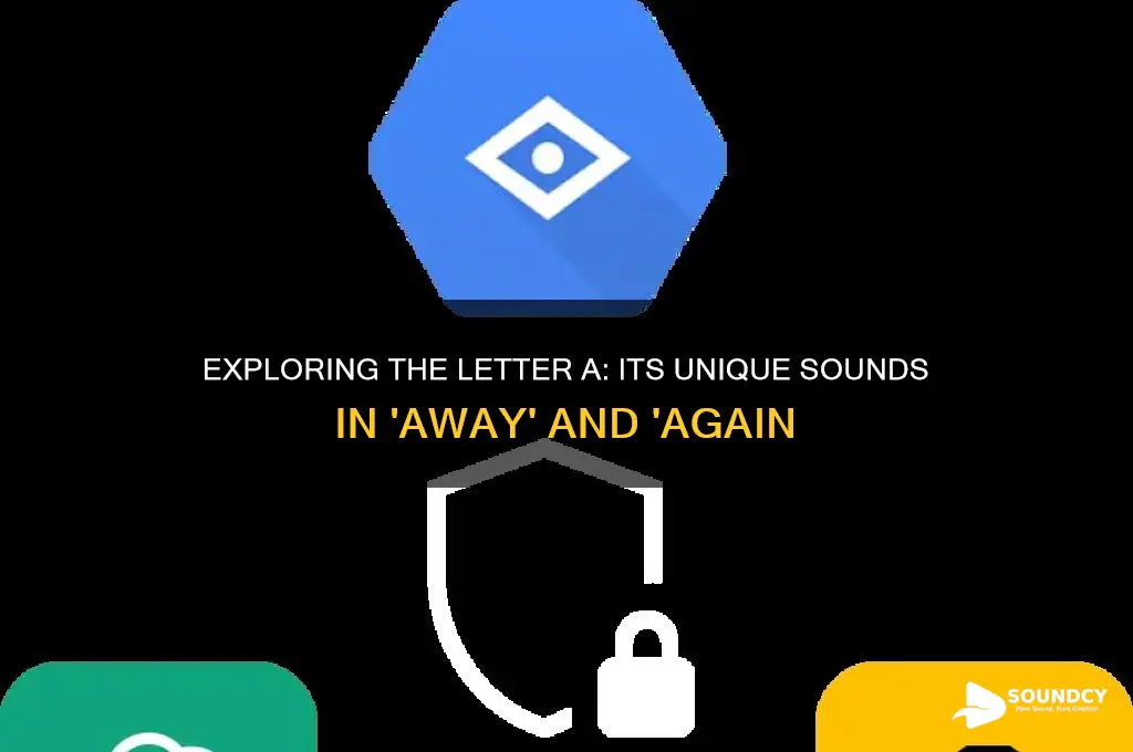 how does letter a sound in away and again