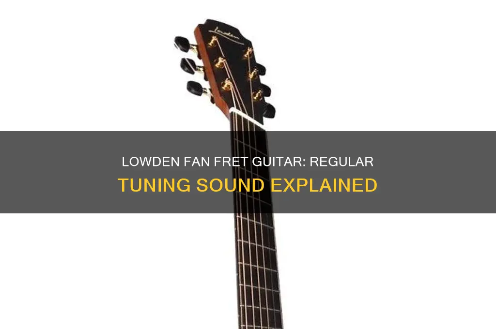 how does lowden fan fret guitar sound regular tuning