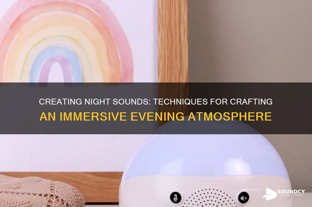 how does making this night sounds