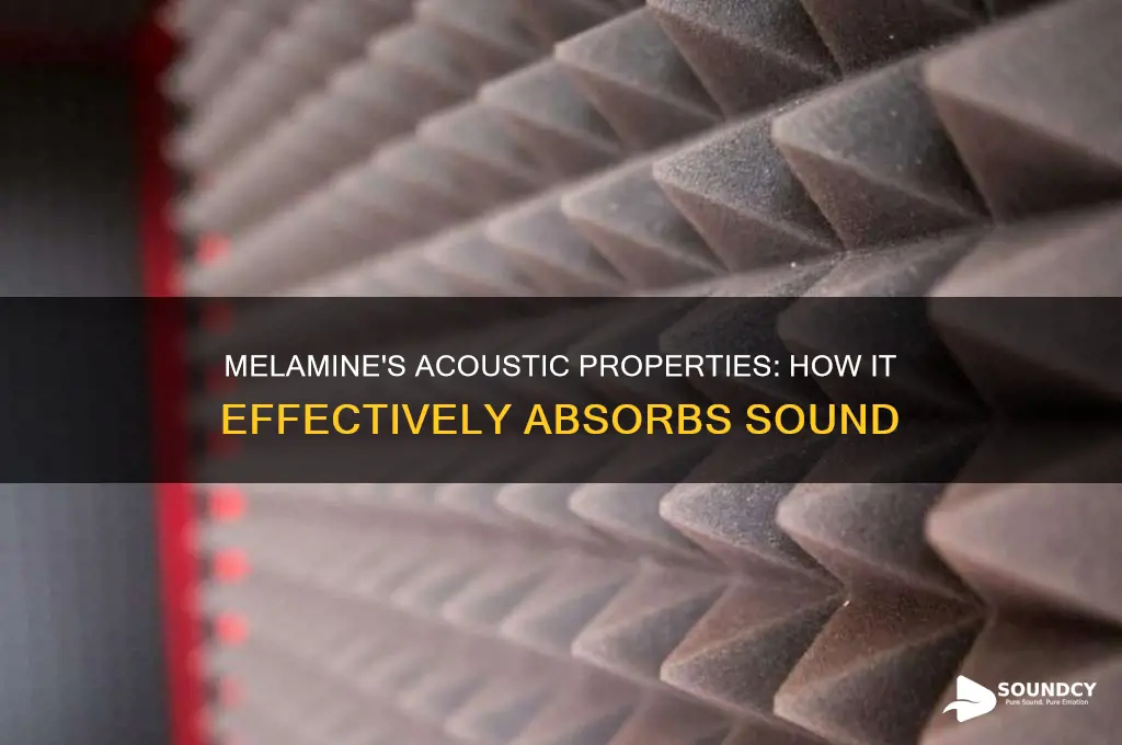 how does melamine absorb sound
