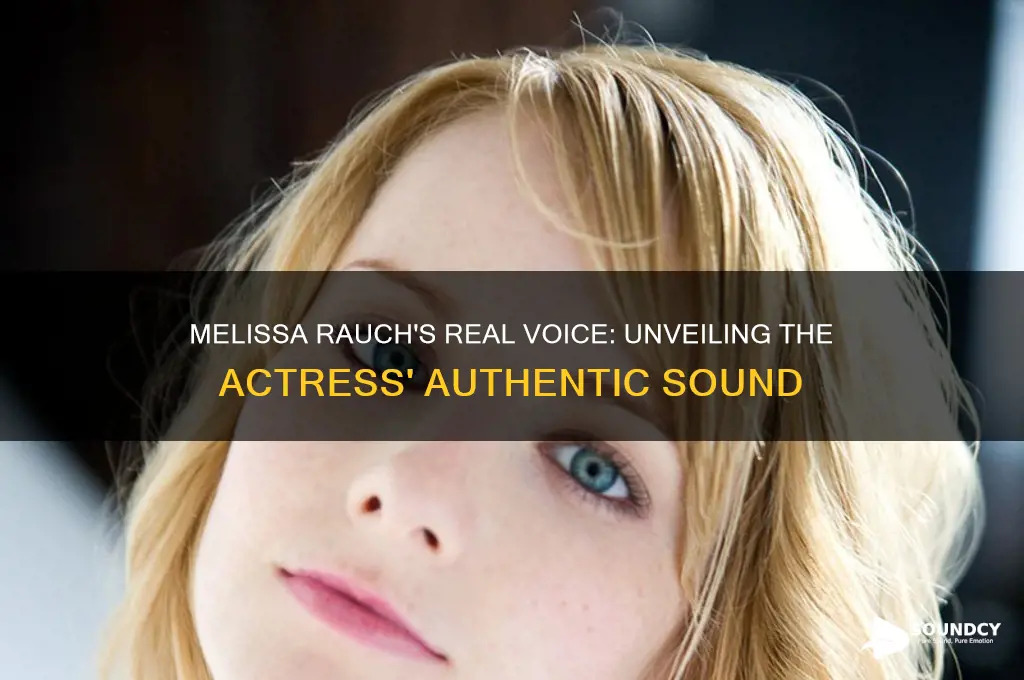 how does melissa rauch really sound