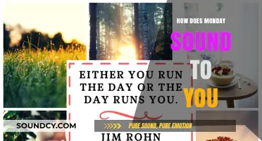 How Does Monday Sound to You? Reflections on Starting the Week
