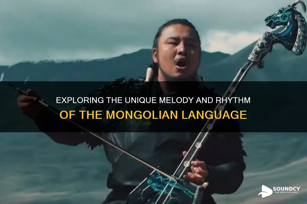 how does mongolian language sound