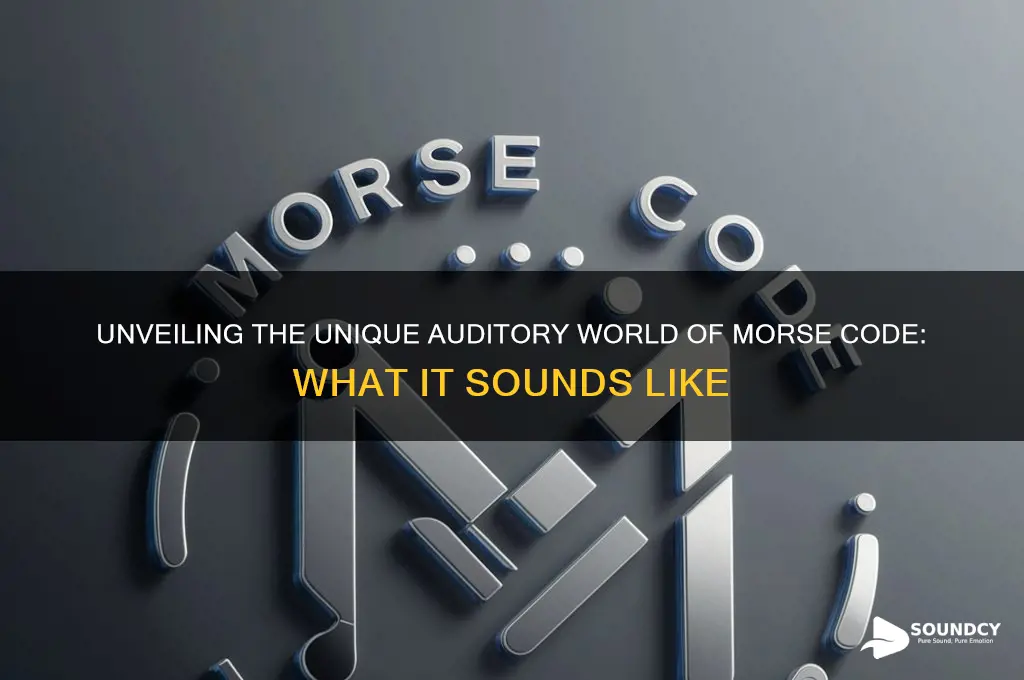 how does morris code sound