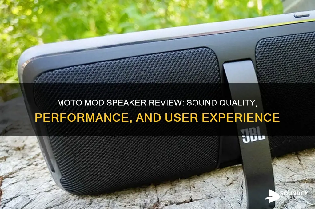 how does moto mod speaker sound