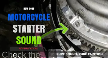 The Distinct Sound of a Motorcycle Starter: What to Expect