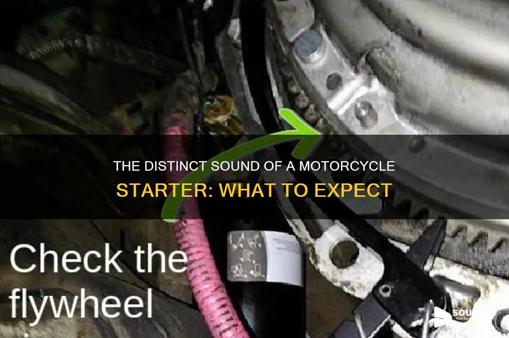 how does motorcycle starter sound