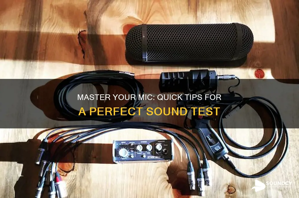 how does my mic sound test
