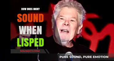 Lisping Nicky's Unique Speech: Exploring the Sound of Her Voice