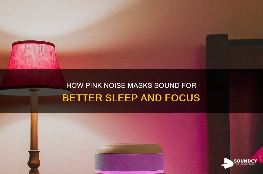 how does pink noise mask sound