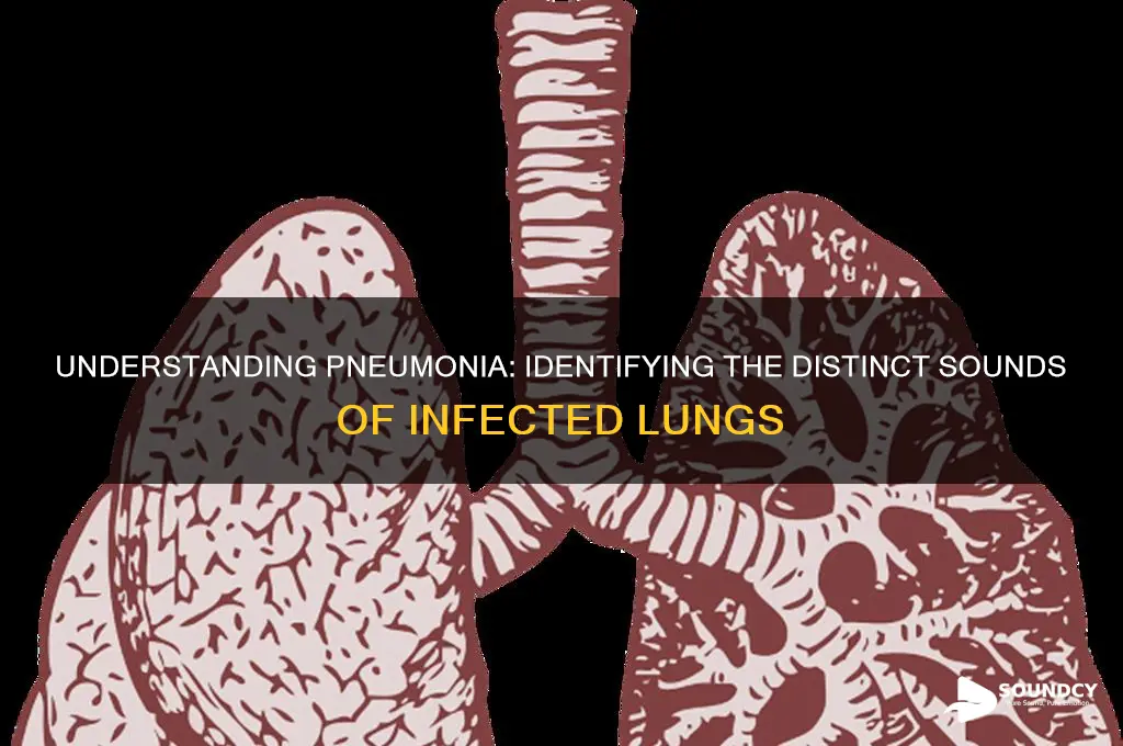how does pneumonia sound line