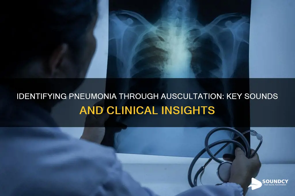 how does pneumonia sound on auscultation