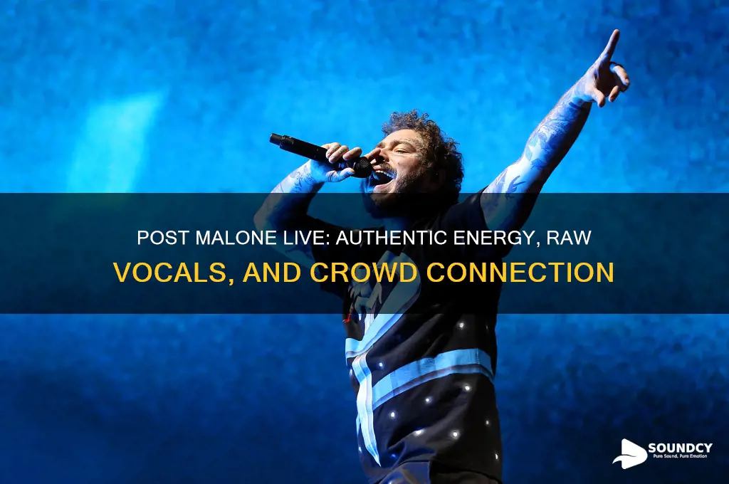 how does post malone sound live