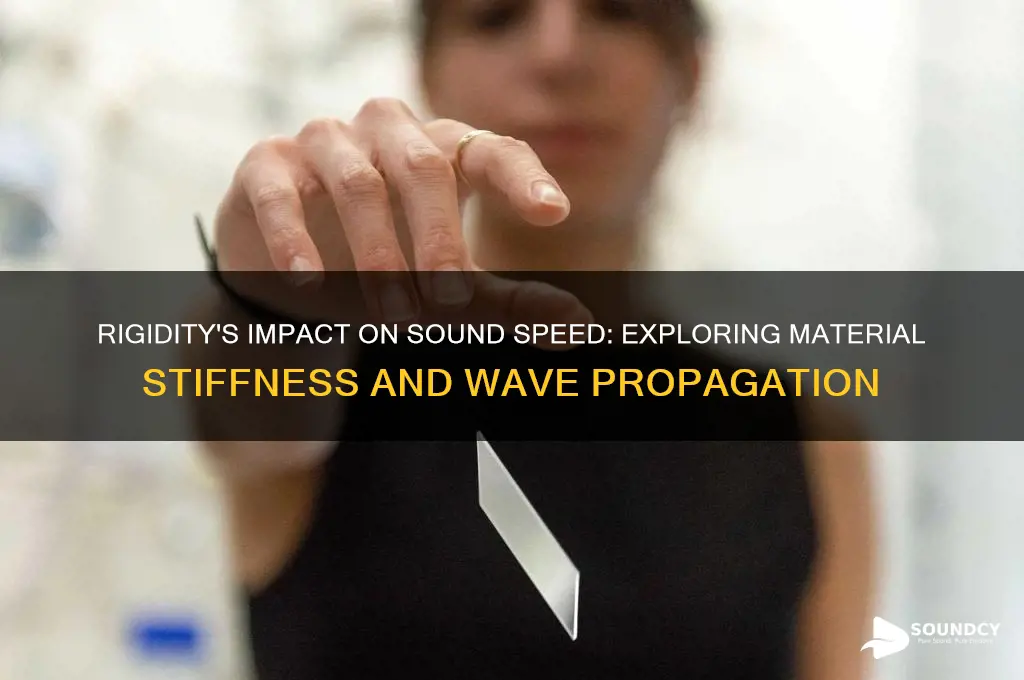 how does rigidity affect sound speed